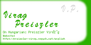 virag preiszler business card